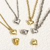 Bild von 2 Stück Umweltfreundlich Messing Valentinstag Charms Echtgold plattiert Herz 3D 12mm x 8mm