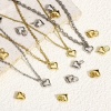 Bild von 2 Stück Umweltfreundlich Messing Valentinstag Charms Echtgold plattiert Herz 3D 12mm x 8mm