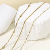 Immagine di 1 Pz Ecologico Semplice & Casual Semplice Oro Placcato 304 Acciaio Inossidabile Cavo Catena Collana Per Donne Festa