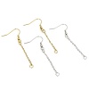 Eco-friendly 304 Stainless Steel Simple Ear Wire Hooks Earrings For DIY Jewelry Making Accessories Hook Multicolor Tassel の画像