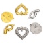 Picture of Vacuum Plating 304 Stainless Steel Charms Geometric