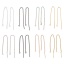 Immagine di 2 Paia Placcatura Sottovuoto 304 Acciaio Inossidabile Catenella a orecchino Con Loop 10.5cm, Posta/Filo Dimensione: (21 misura)