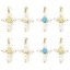 Picture of Eco-friendly Brass Religious Charm Pendant 18K Real Gold Plated Cross Acrylic Imitation Pearl