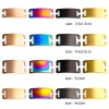 Picture of 2 PCs 304 Stainless Steel Pet ID Dog Collar Name Tag Blank Stamping Tags Connectors Charms Pendants Rectangle Mirror Polishing