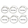 Picture of 304 Stainless Steel European Style Snake Chain Bracelets Silver Tone With Lobster Claw Clasp And Extender Chain