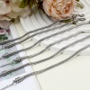 Picture of 304 Stainless Steel European Style Snake Chain Bracelets Silver Tone With Lobster Claw Clasp And Extender Chain