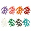 Immagine di 5 Pz Ottone Sequins Smaltati Ciondoli Colore di Ottone Multicolore Corallo Smalto 20mm x 15mm