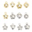 Изображение Eco-friendly 304 Stainless Steel Geometric Charms Multicolor Heart Flower Clear Rhinestone