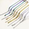 Picture of 304 Stainless Steel Snake Chain Bracelets 17cm(6 6/8") long