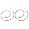 Picture of 304 Stainless Steel Handmade Link Chain Necklace For DIY Jewelry Making Silver Tone 40cm(15 6/8") long