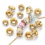 Bild von 2 Stück 304 Edelstahl Perlen für die Herstellung von DIY-Charme-Schmuck Rund Transparent Strass