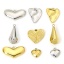Picture of Eco-friendly Vacuum Plating 304 Stainless Steel Stylish Charms Multicolor Heart