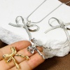 Picture of Eco-friendly Brass Clothes Charms Real Gold Plated Bowknot 3D
