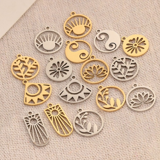 Bild von 2 Stück 304 Edelstahl Charms