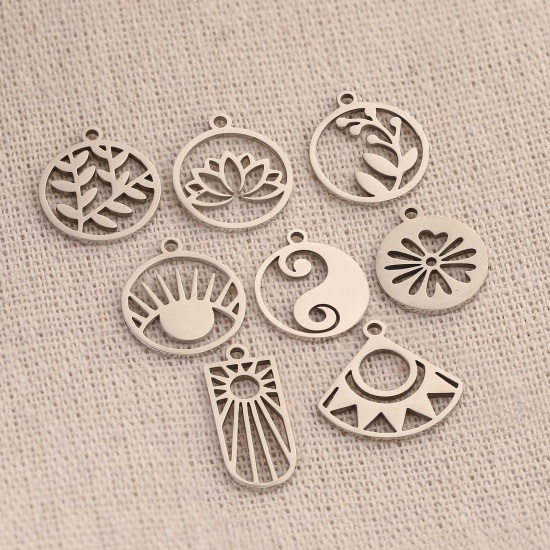 Bild von 2 Stück 304 Edelstahl Charms