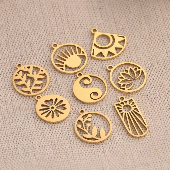 Bild von 2 Stück 304 Edelstahl Charms