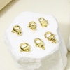 Bild von 1 Stück Umweltfreundlich Messing Karabinerverschluss 18K Echtgold plattiert