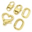 Picture of Eco-friendly Brass Lobster Clasp Findings 18K Real Gold Plated