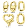 Picture of Eco-friendly Brass Lobster Clasp Findings 18K Real Gold Plated