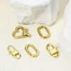 Picture of Eco-friendly Brass Lobster Clasp Findings 18K Real Gold Plated