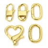 Picture of Eco-friendly Brass Lobster Clasp Findings 18K Real Gold Plated
