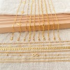 Picture of Eco-friendly Vacuum Plating Simple & Casual Ins Style 18K Real Gold Plated Brass Handmade Link Chain Anklet For Women