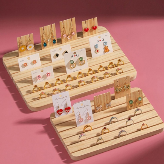 Picture of Eco-friendly Wood Jewelry Displays Natural Rectangle