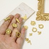 Picture of Vacuum Plating 304 Stainless Steel Insect Charms Gold Plated Bee Animal Stripe