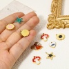 Picture of Vacuum Plating 304 Stainless Steel Cute Charms Gold Plated Multicolor Star Fish Enamel