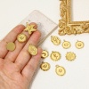 Picture of Vacuum Plating 304 Stainless Steel Stylish Charms Gold Plated Round Moon