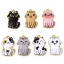 Picture of 10 PCs Zinc Based Alloy Charms Gold Plated Multicolor Cat Animal Animal Enamel 25mm x 17mm