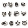Picture of 304 Stainless Steel Beads For DIY Jewelry Making Antique Silver Color