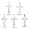Picture of Vacuum Plating 304 Stainless Steel Charms Cross With Snap Clasp