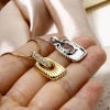 Bild von 1 Stück Messing Geometrisch Charms Bunt Rechteck Streifen Hohl Klar Zirkonia 24mm x 13mm