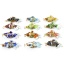 Picture of Brass Ocean Jewelry Pendants Gold Plated Multicolor Fish Animal Movable 3D 4.8cm x 2.4cm