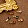 Immagine di 2 Pz Ecologico Ottone Ciondoli Tondo 14k Vero Oro Placcato Intagliato 11.5mm x 6mm