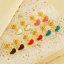 Picture of Vacuum Plating Sweet & Cute Valentine's Day 18K Gold Plated Multicolor 304 Stainless Steel Heart Enamel Ear Post Stud Earrings For Women Valentine's Day