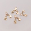 Picture of Eco-friendly Brass Charms 18K Real Gold Plated Umbrella High-Heeled Shoes