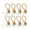 Image de 4 Pcs Boucles d'Oreilles Crochets Accessories pour DIY Fabrication de Bijoux en 304 Acier Inoxydable Avec Épingle à Bélière en Perles