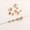 Picture of Eco-friendly Brass Bead Tips (Knot Cover) Calotte Crimp End Cap DIY Jewelry Making Supplies Multicolor