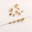 Image de 10 Pcs Embouts de Perles (Cache-Nœuds) Calotte Embout à Sertir Fournitures de DIY Fabrication de Bijoux en Laiton Respectueux de la Nature Multicolore