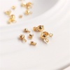 Picture of Eco-friendly Brass Bead Tips (Knot Cover) Calotte Crimp End Cap DIY Jewelry Making Supplies Multicolor