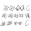 Picture of 1 Pair 304 Stainless Steel Ear Post Stud Earrings Silver Tone Bowknot With Stoppers