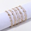 Picture of Vacuum Plating 304 Stainless Steel Ins Style Ball Chain Multilayer Layered Bracelet Gold Plated Marquise