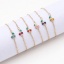 Picture of Vacuum Plating 304 Stainless Steel Ins Style Link Cable Chain Bracelets Gold Plated Multicolor Cherry Fruit Enamel