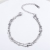 Picture of Eco-friendly 304 Stainless Steel Ins Style Ball Chain Multilayer Layered Bracelet Silver Tone Lightning