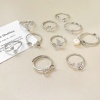 Picture of Eco-friendly Brass Ins Style Open Semi Mount Ring For DIY Pearl Setting Bee Animal Round Multicolor