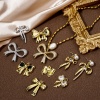Picture of Eco-friendly Brass Clothes Charms Multicolor Bowknot Micro Pave Clear Cubic Zirconia