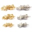 Picture of Eco-friendly Brass Ocean Jewelry Charms Real Gold Plated Goldfish Movable Orange-red Cubic Zirconia