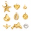 Picture of Vacuum Plating 304 Stainless Steel Valentine's Day Charms Multicolor Ball Heart Hollow